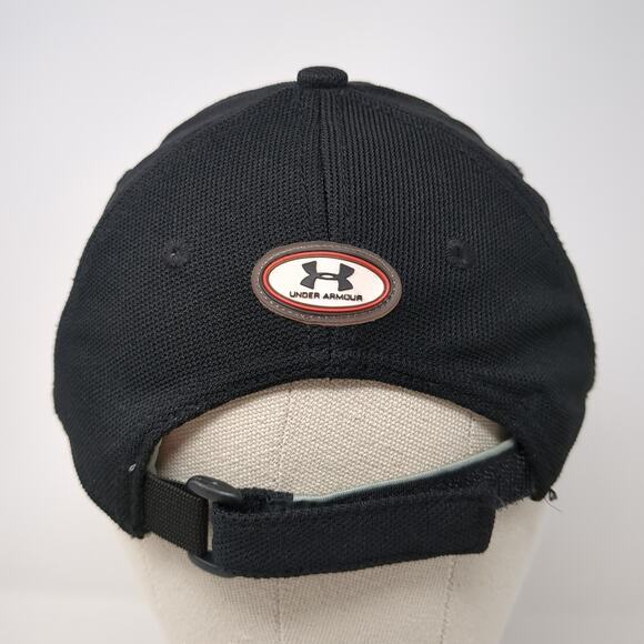 Under Armour Strapback Baseball Cap Black One Size Adjustable Embroidered - Picture 6 of 9